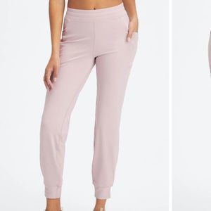 Fabletics Pink Track Pants High-Rise Tapered
